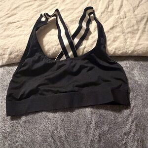 Fruit of the Loom Black Strappy Sports Bra